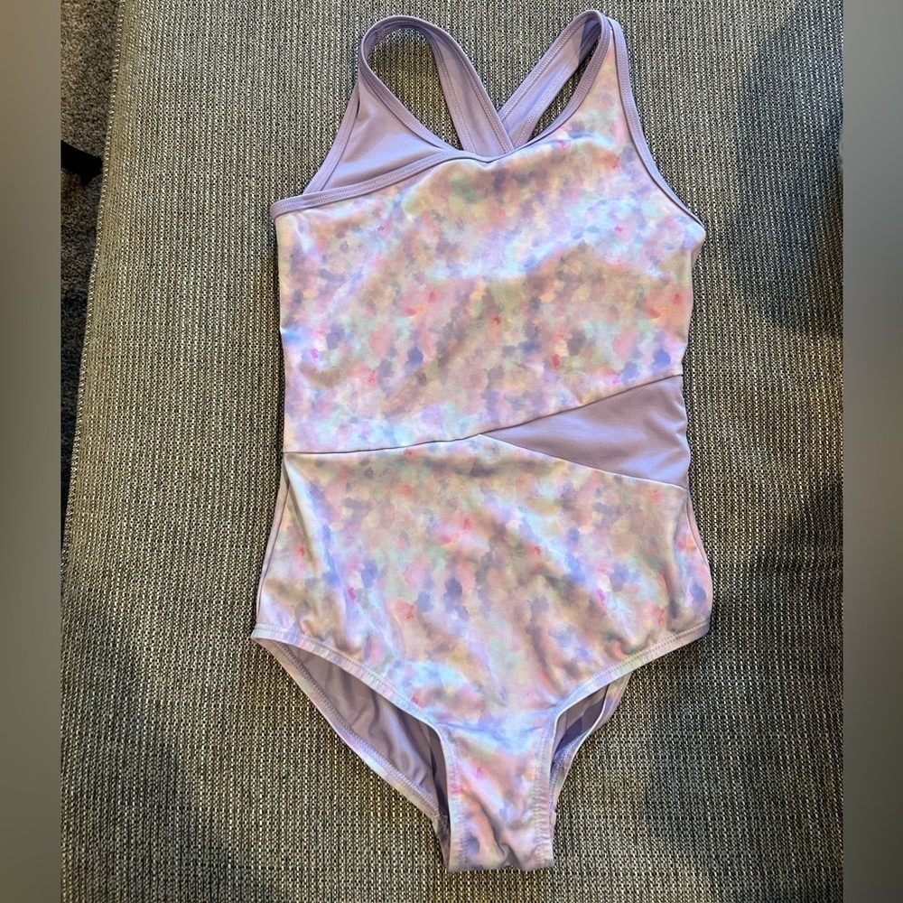 D10.4. Cat & Jack Sz L (10/12/) multicolor girls one piece swimsuit.